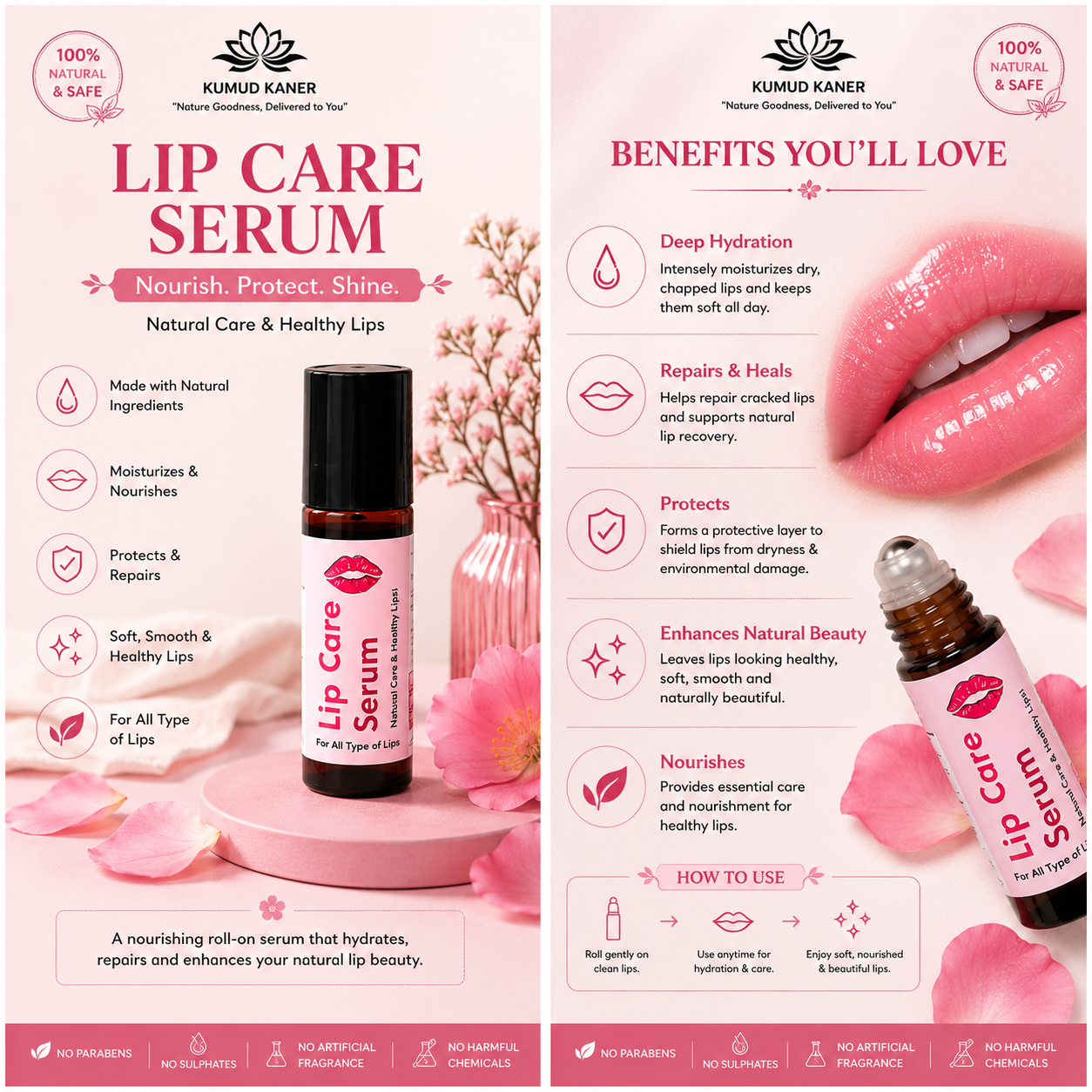 Kumud Kaner Lip Care Serum – Natural Nourishment for Soft & Healthy Lips