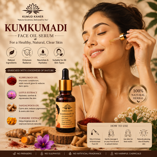 Kumkumadi Face Oil Serum – Natural Herbal Glow & Radiance