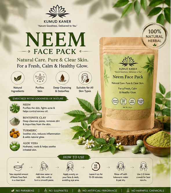 🌿 Neem Face Pack -Natural Purifying & Oil-Balancing Care