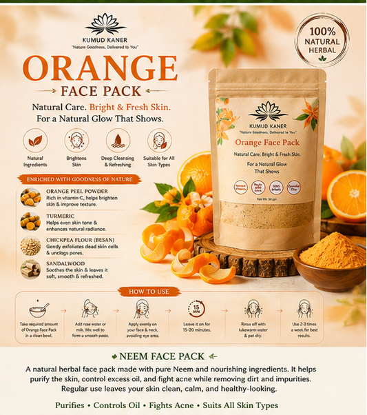 🍊 Orange Face Pack -Natural Glow & Brightening Care
